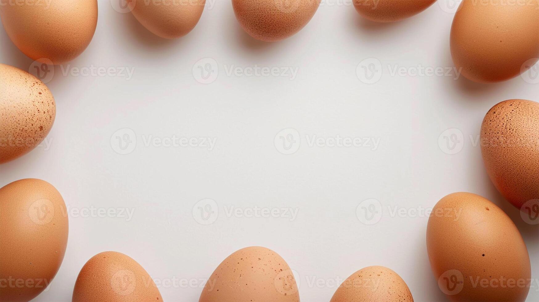 AI generated Egg Frame Background Design photo