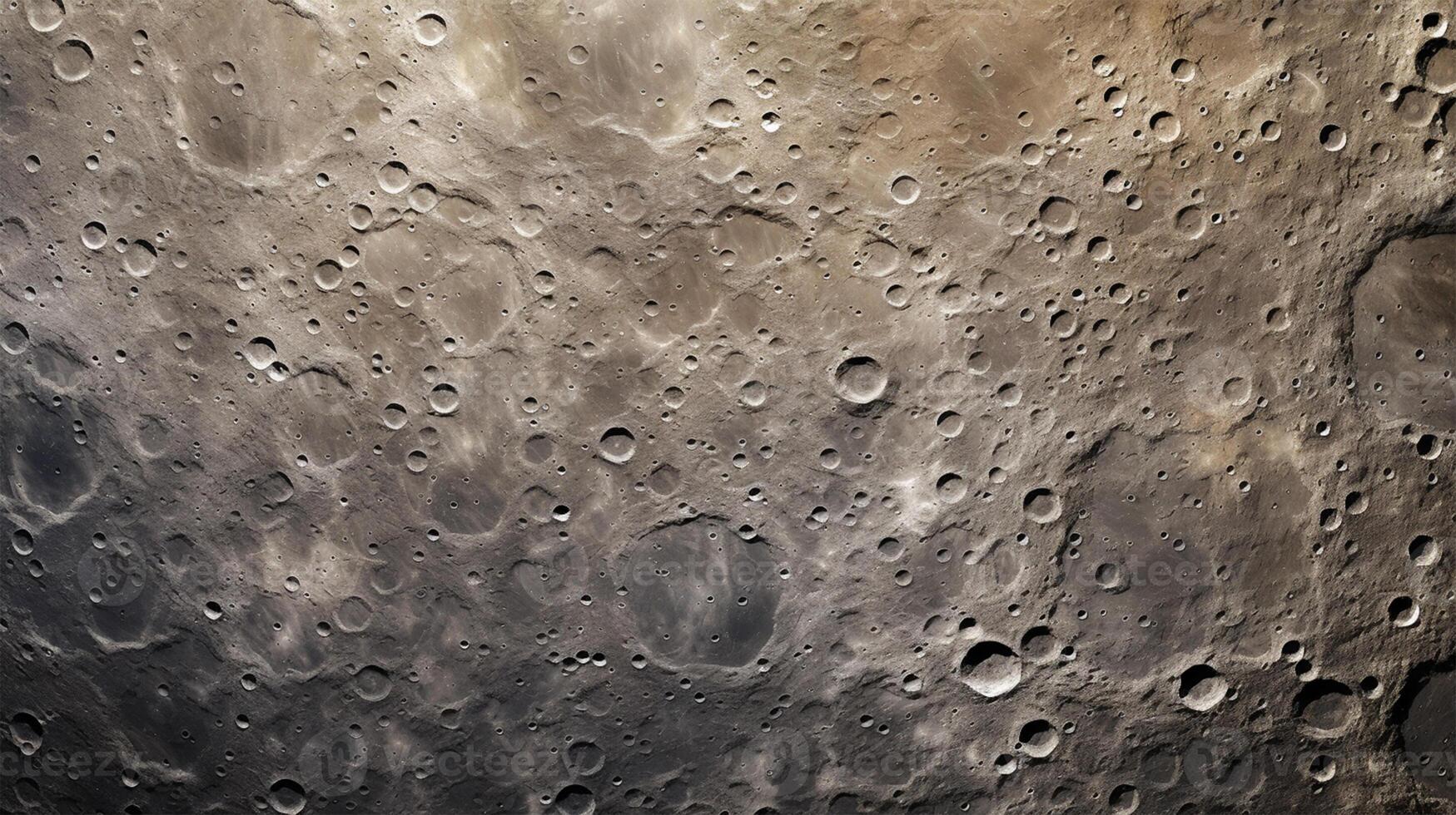 ai generado iapetus Luna superficie textura antecedentes foto