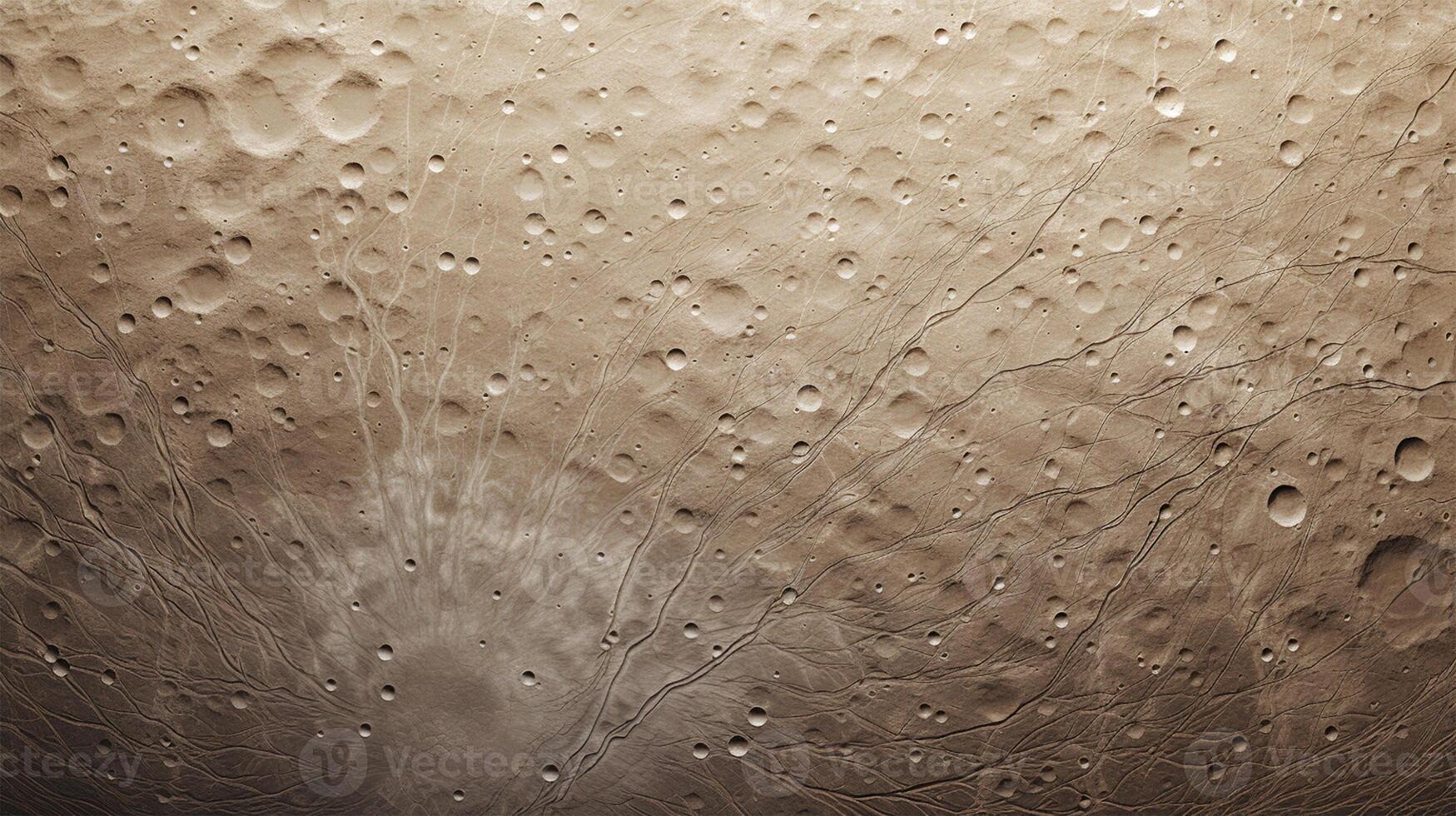 AI generated Callisto surface texture background photo