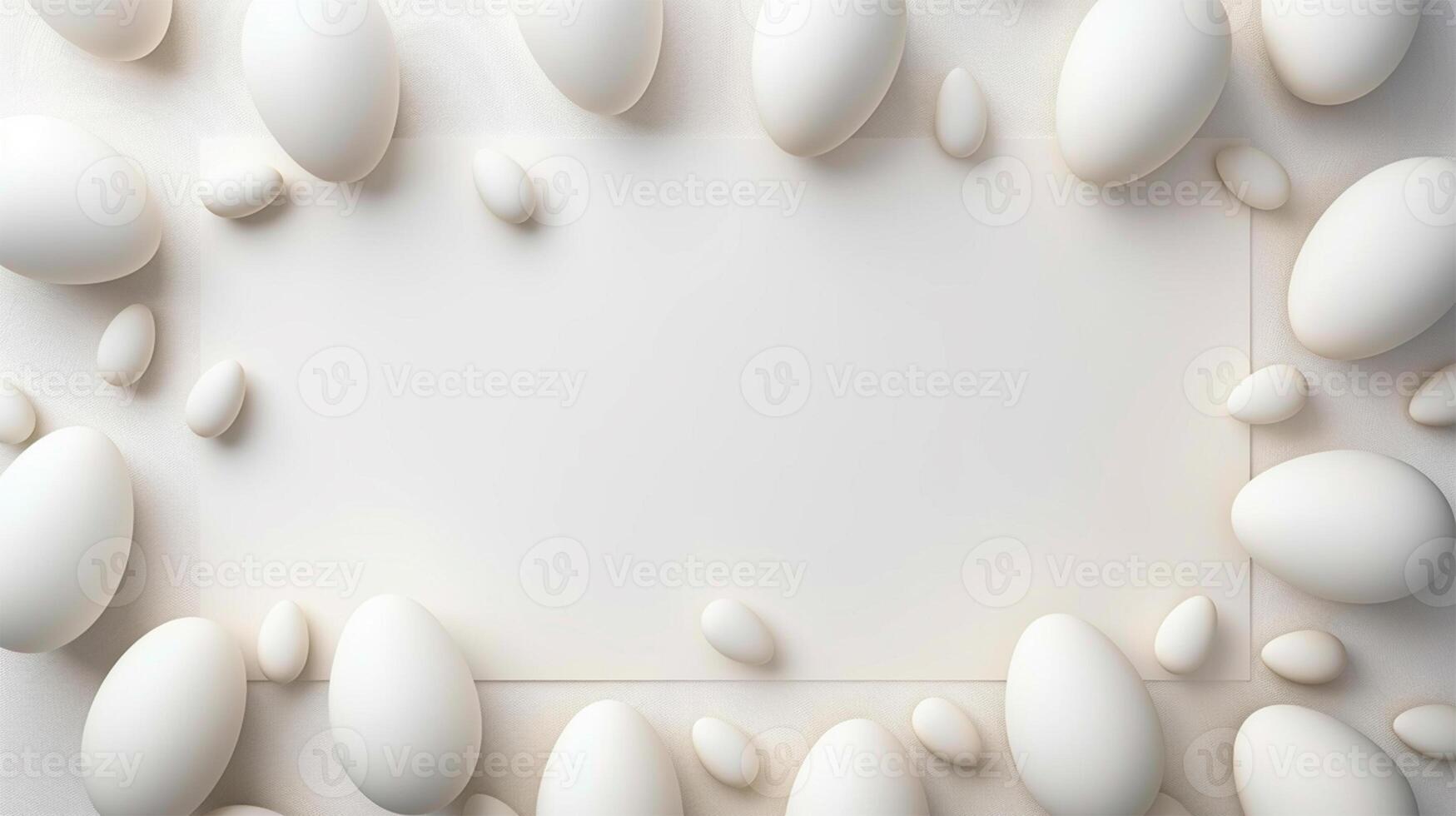 AI generated Egg Frame Background Illustration photo