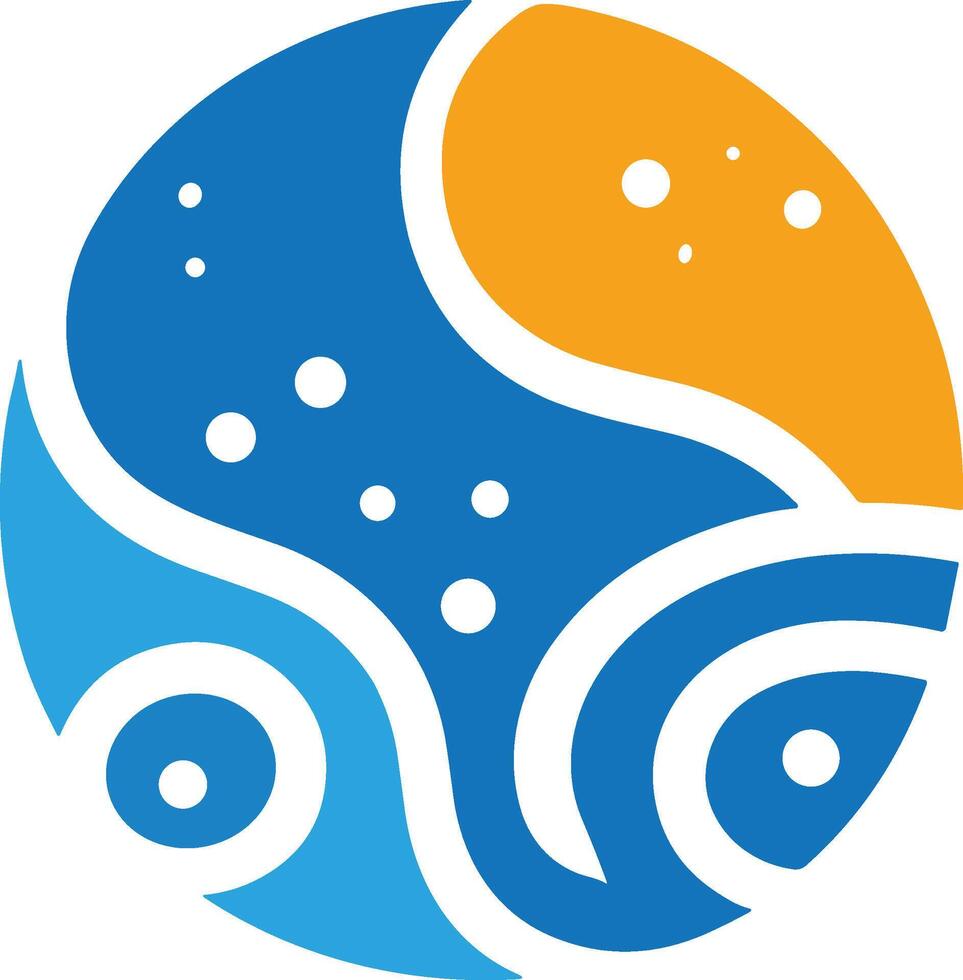 the logo for the international oceanographic society vector