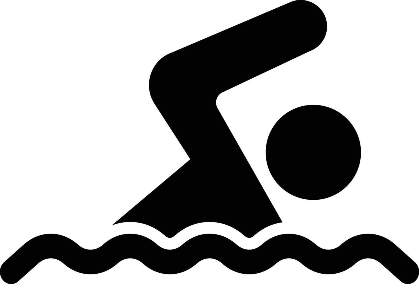 Swimmer icon . Swim icon . Summer swim icon vector