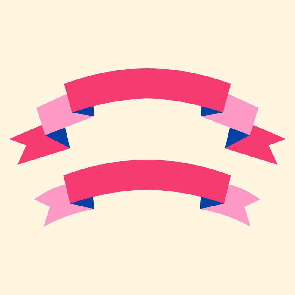 Ribbon vector illustration