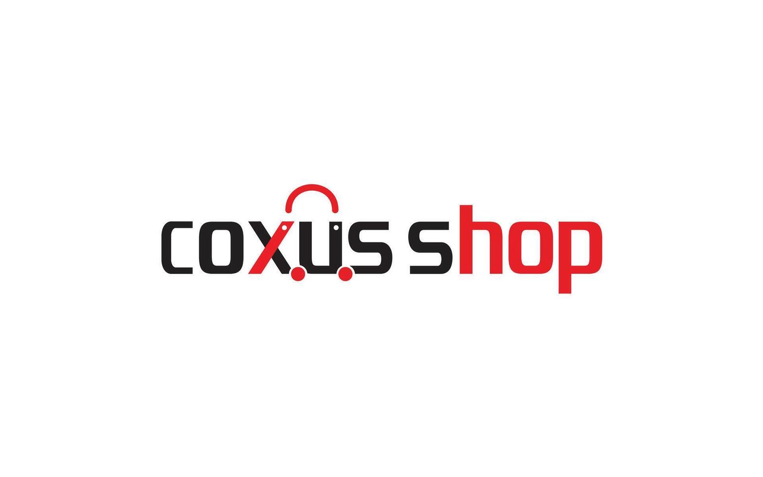 Ecommerce logo template design online shopping logo vector
