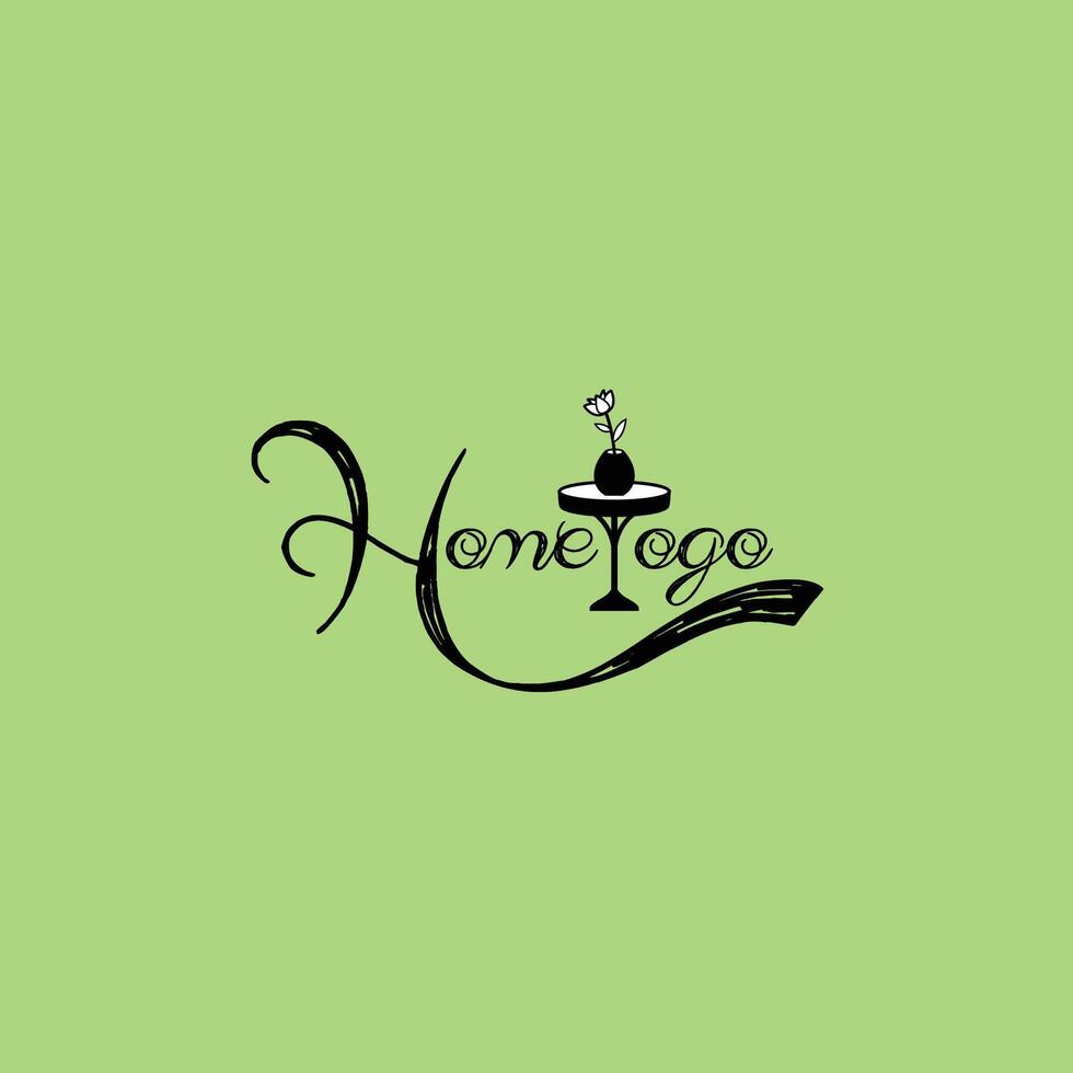 hogar Decorar logo, interior diseño logo. vector