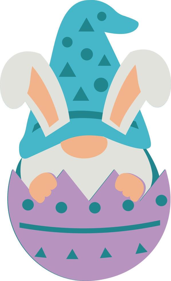 Easter Gnome Template for Laser Cut vector