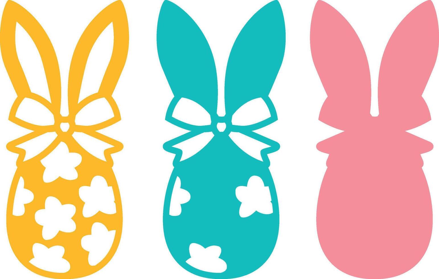 Decorative Easter Egg Template for Laser Cut vector