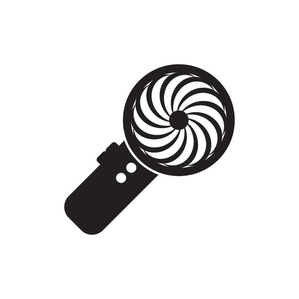 Fan logo icon, vector illustration template design