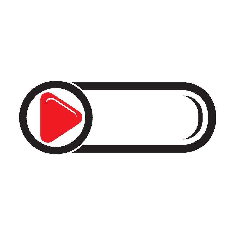 Play button logo icon design vector illustration