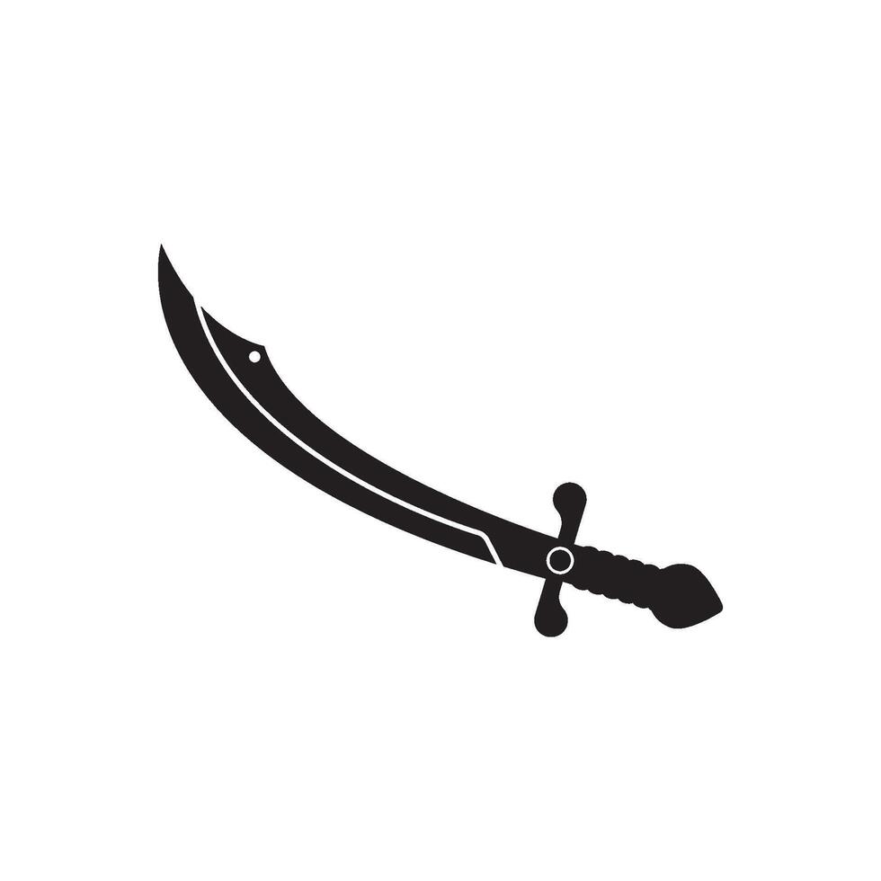 Set of swords logo template vector icon illustration design