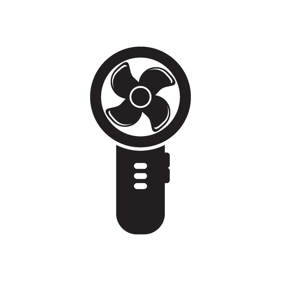 Fan logo icon, vector illustration template design