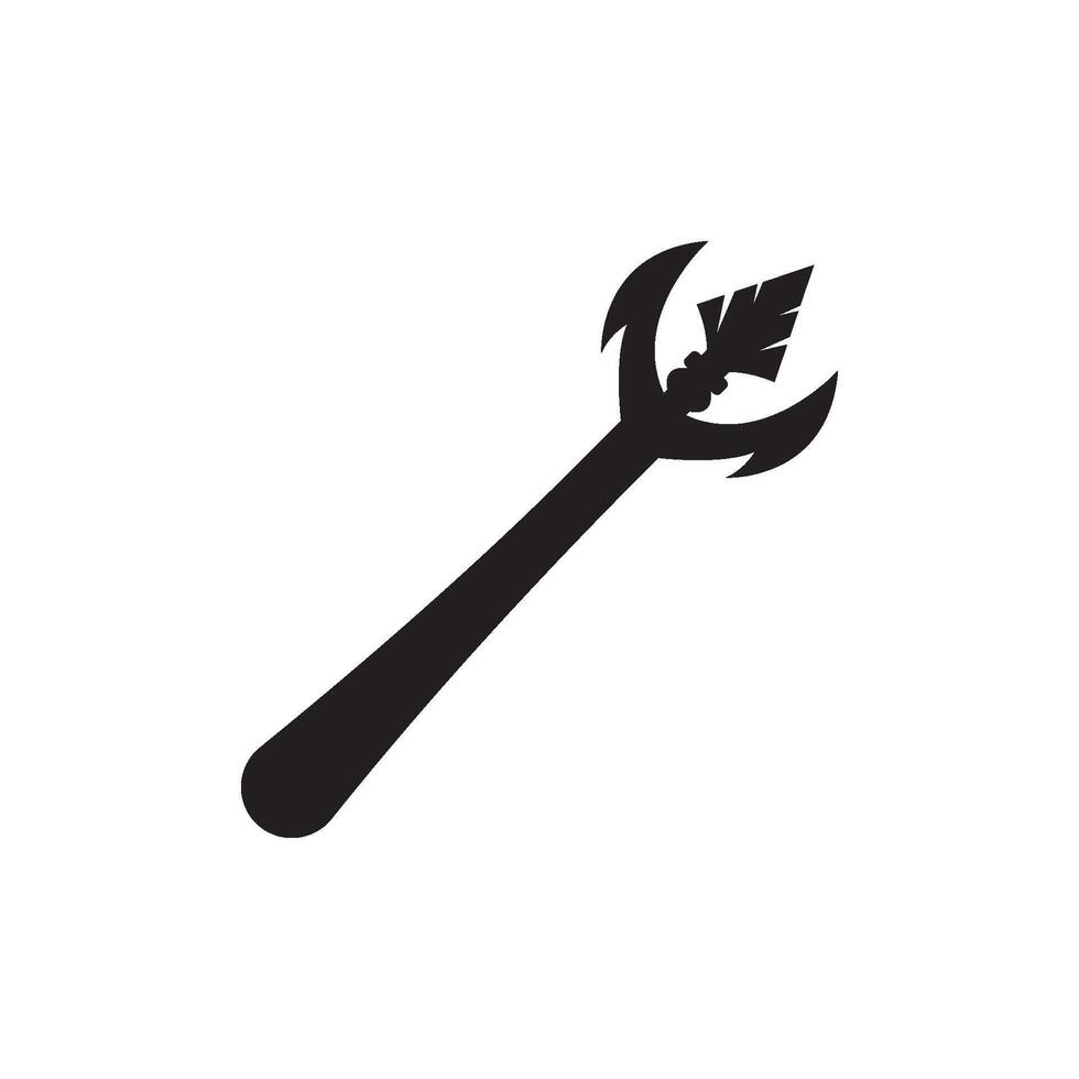 Spear logo icon,design vector illustration template