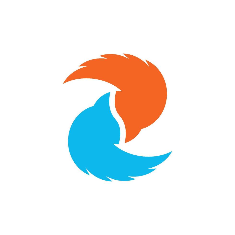Fan logo icon, vector illustration template design