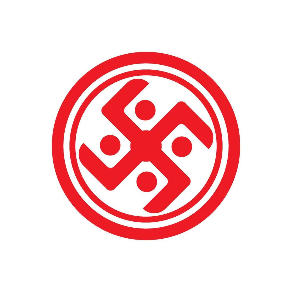 Swastika icon vector illustration symbol design
