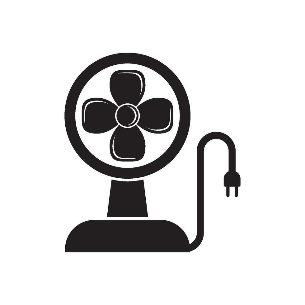 Fan logo icon, vector illustration template design