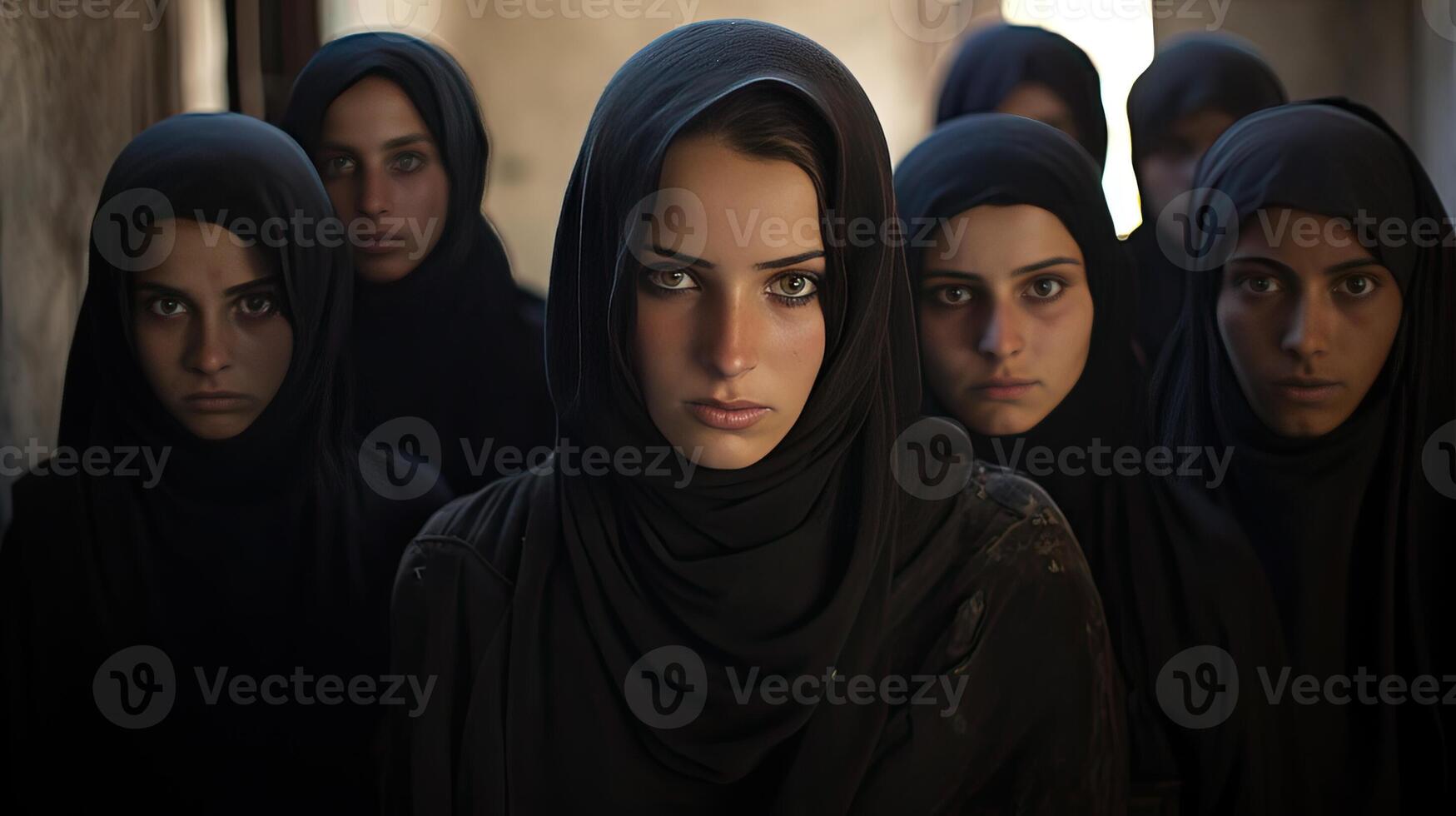 ai generado hermosa árabe mujer foto