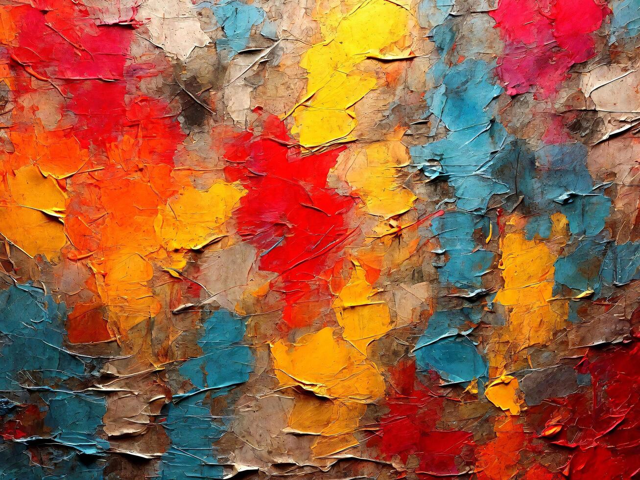 AI generated Abstract Grunge Patterns Rustic Colorful Backgrounds AI Generated photo