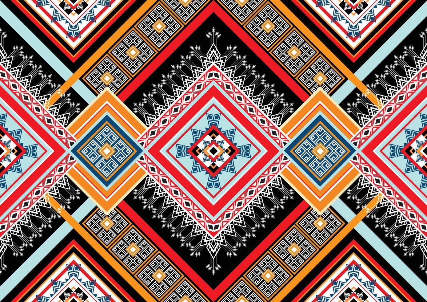 oriental étnico sin costura modelo tradicional antecedentes diseño para alfombra, fondo de pantalla, ropa, envase, batik, tela, vector ilustración bordado estilo.