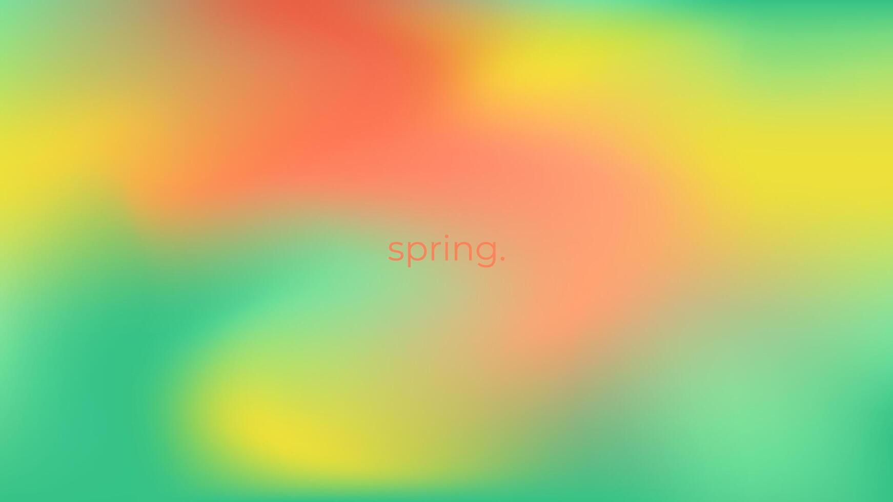 Abstract blurred gradient background in bright spring colors. For covers, wallpapers, branding, social media, business cards and more vector