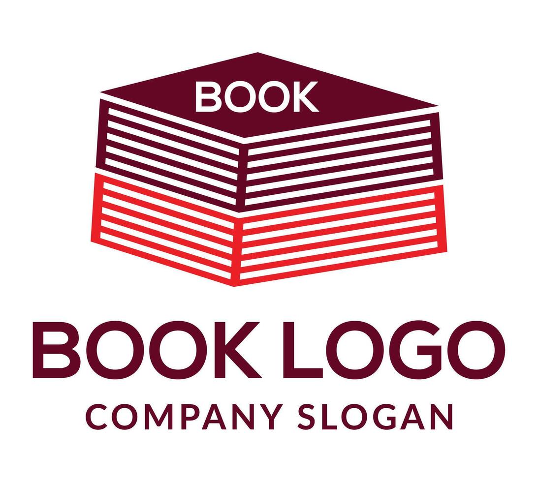 Bright colorful open book logo in rainbow colors. Vector icon. Education symbol