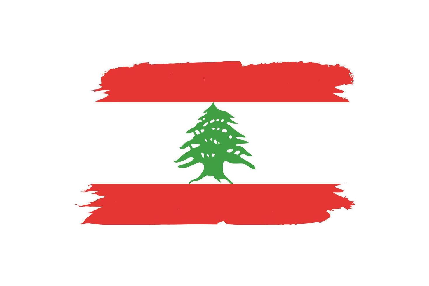 flag of Lebanon in vector background