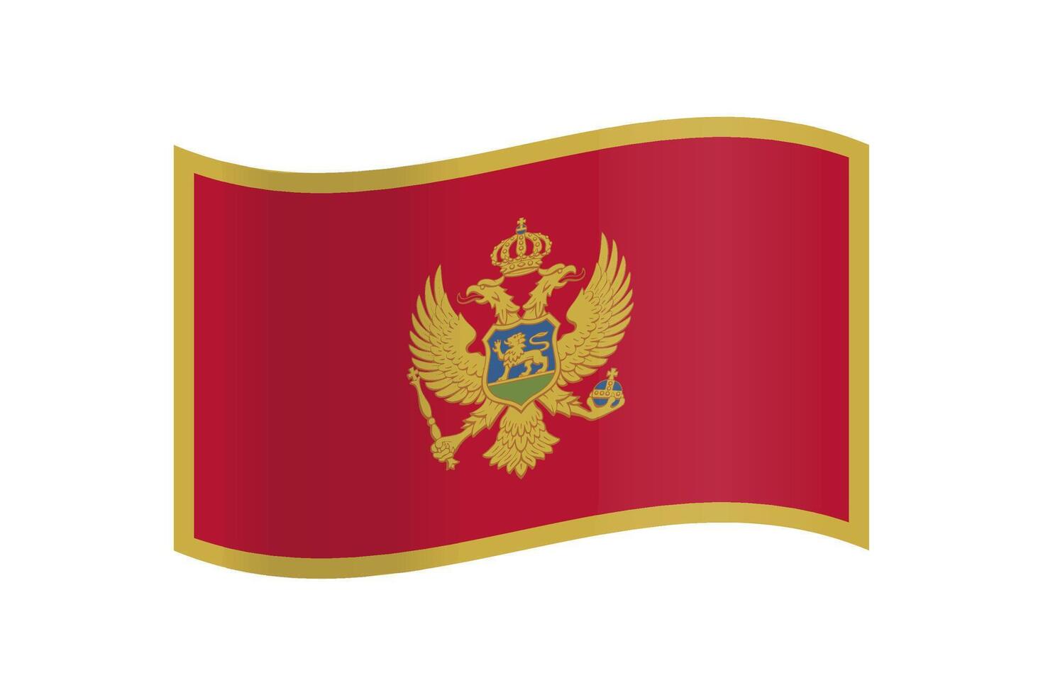 National flag of Montenegro vector design