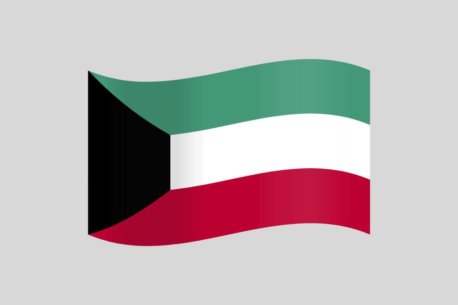 vector kuwaiti bandera diseño