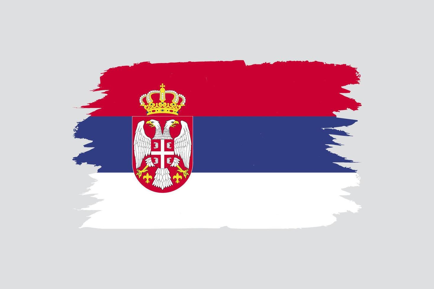 Official vector flag of Serbia