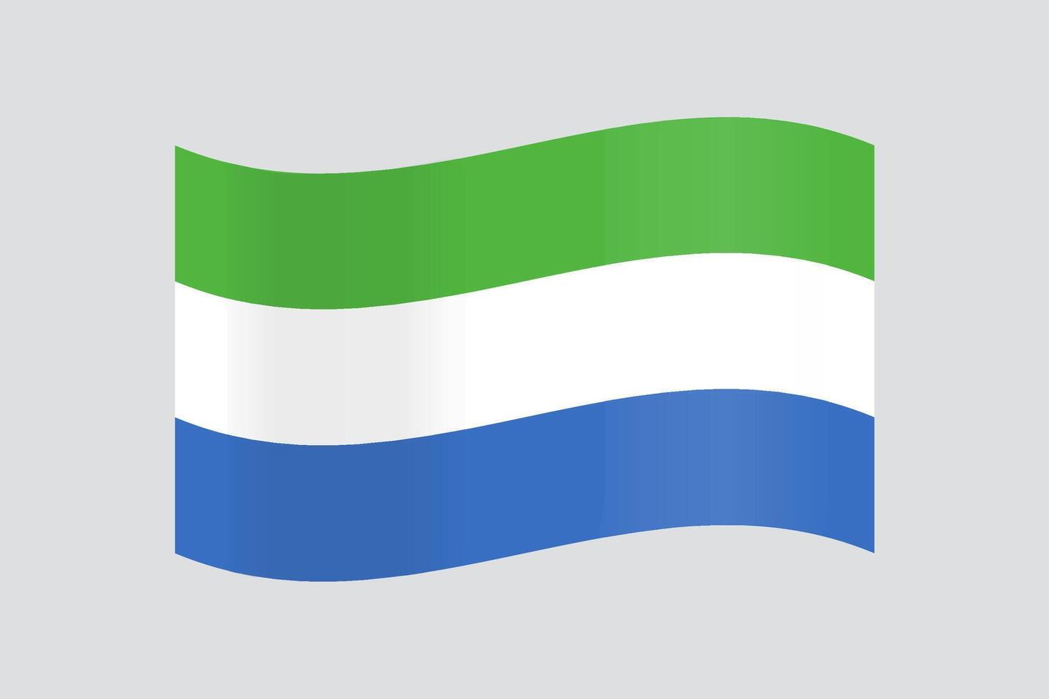 Official vector flag of Sierra Leone