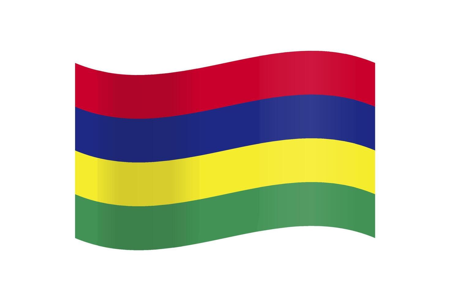 Flag of Mauritius. Flag icon. Standard color. vector