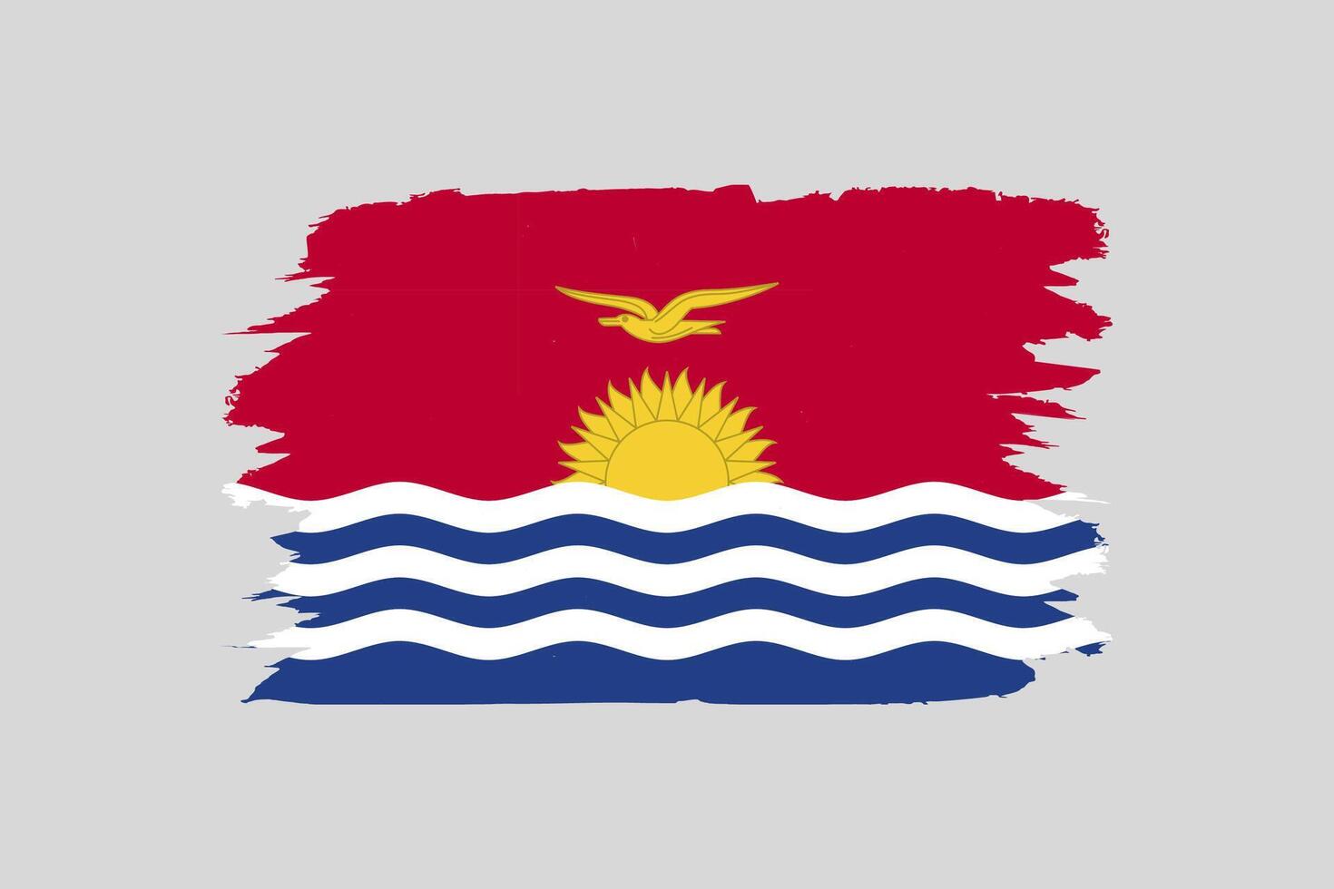 Vector Illustration of the flag of Kiribati