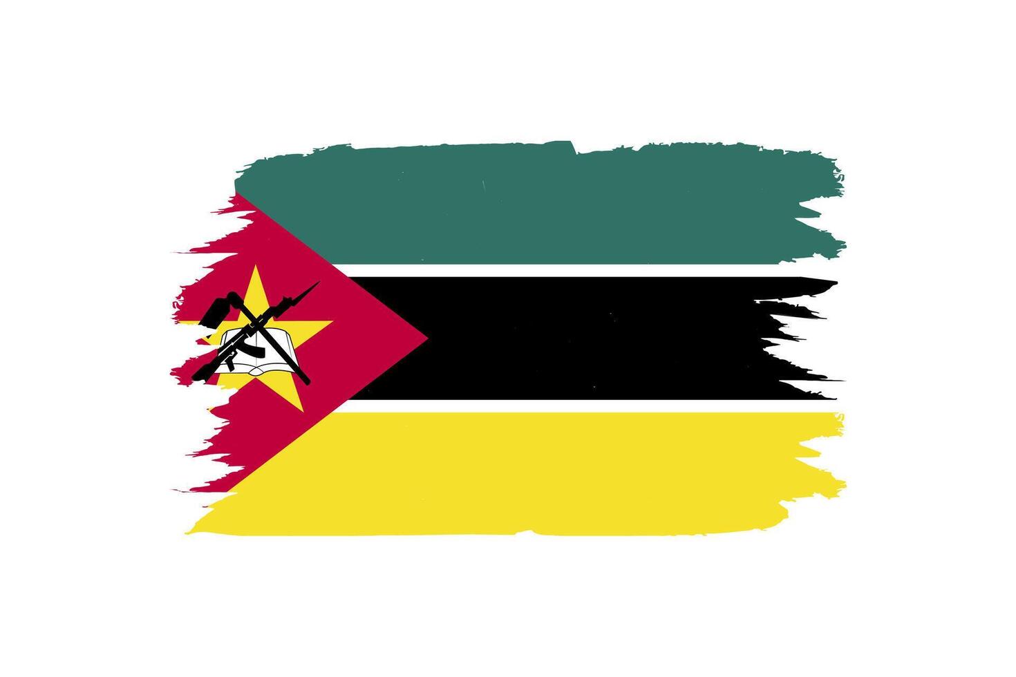 Mozambique bandera en vector diseño
