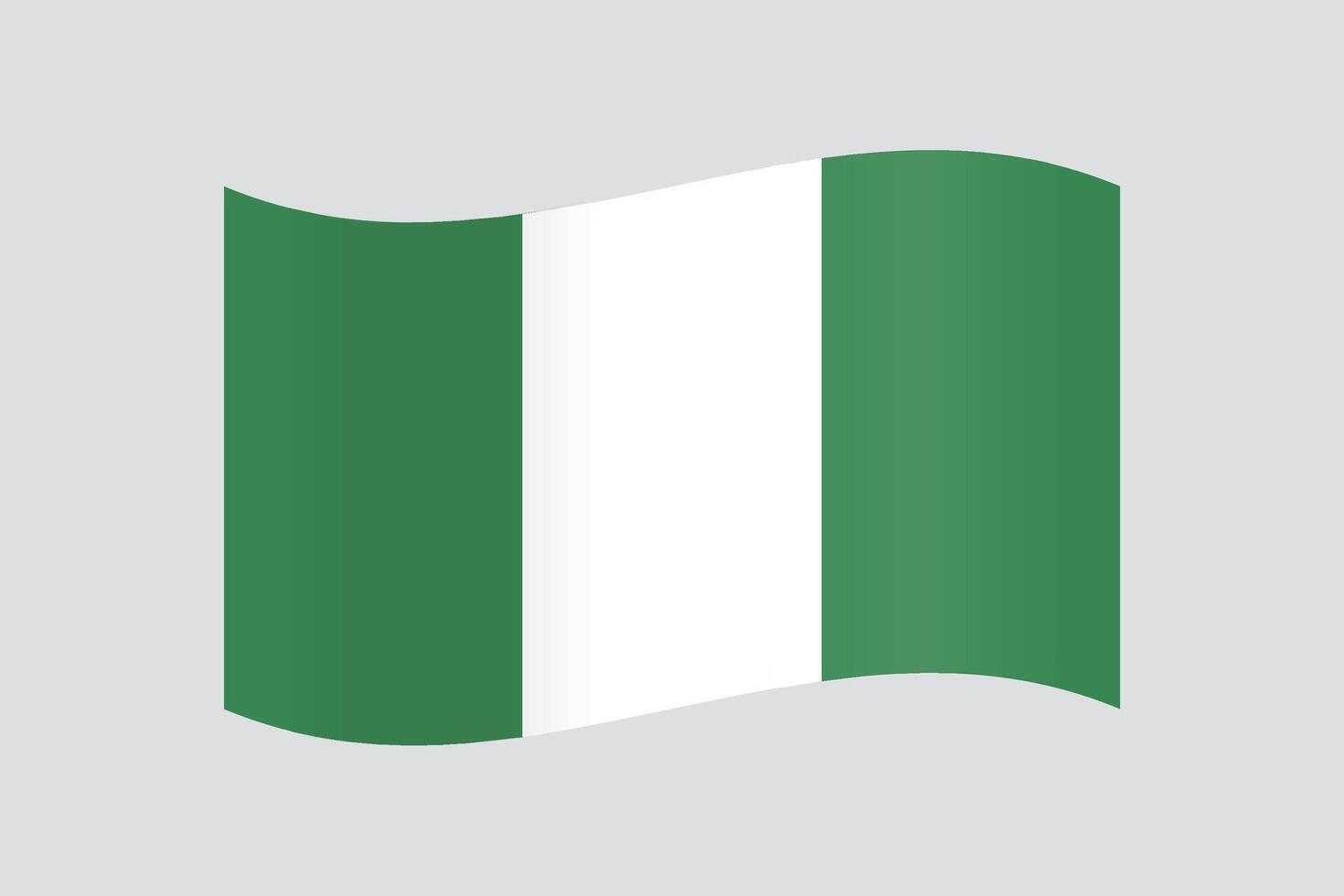 Nigeria flag in vector design