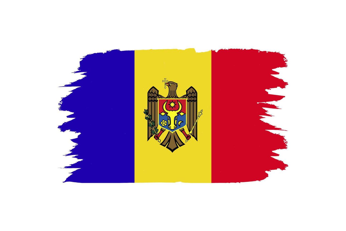 National flag of Moldova vector design