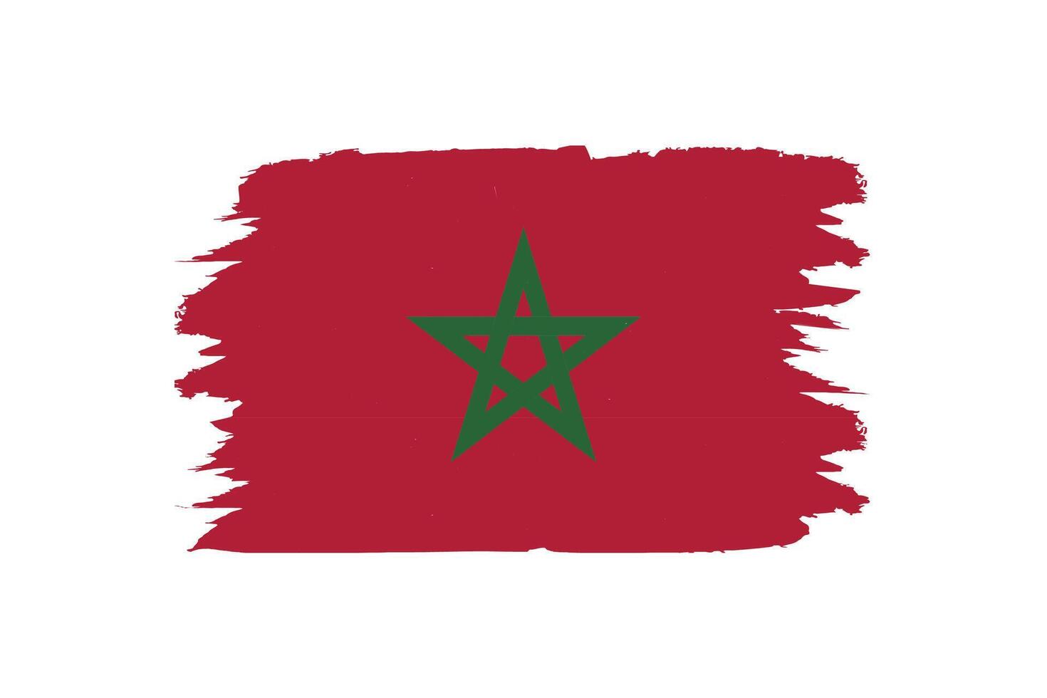National flag of morocco vector design