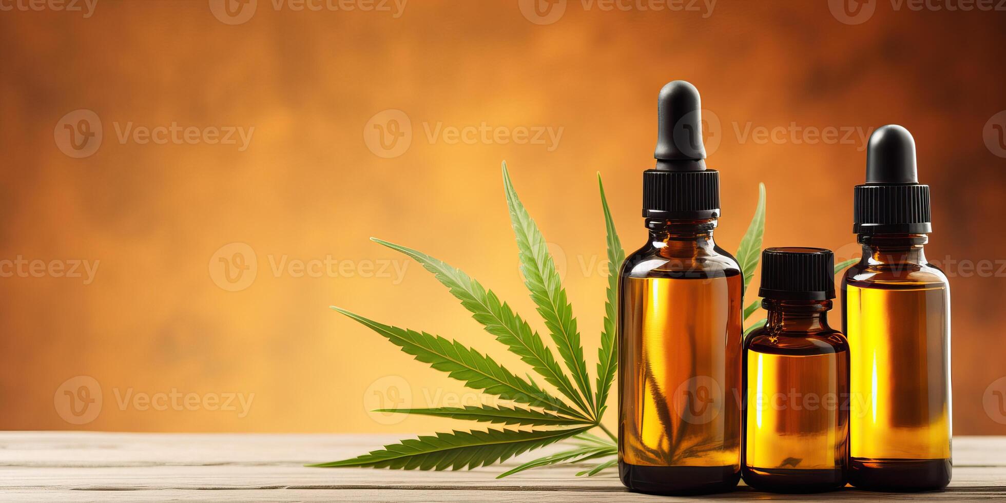 AI generated A full spectrum CBD oil dropper bottle for a e commerce store, natural cbd hemp extract. Natural photo