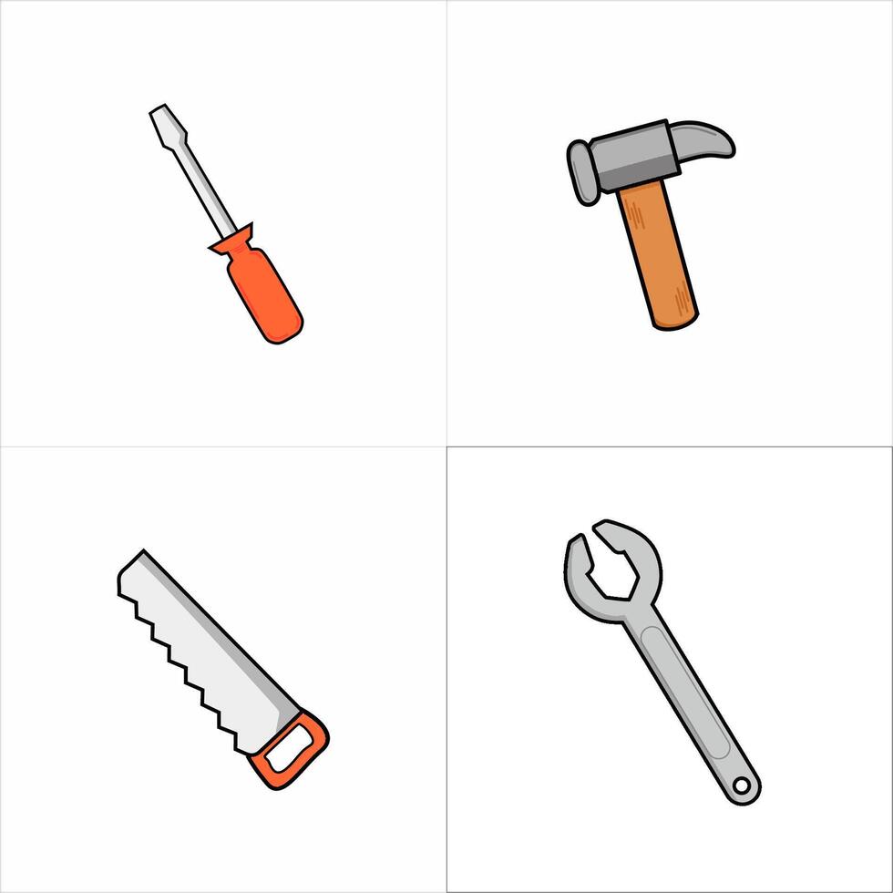 AI generated Vector Work Tool Set