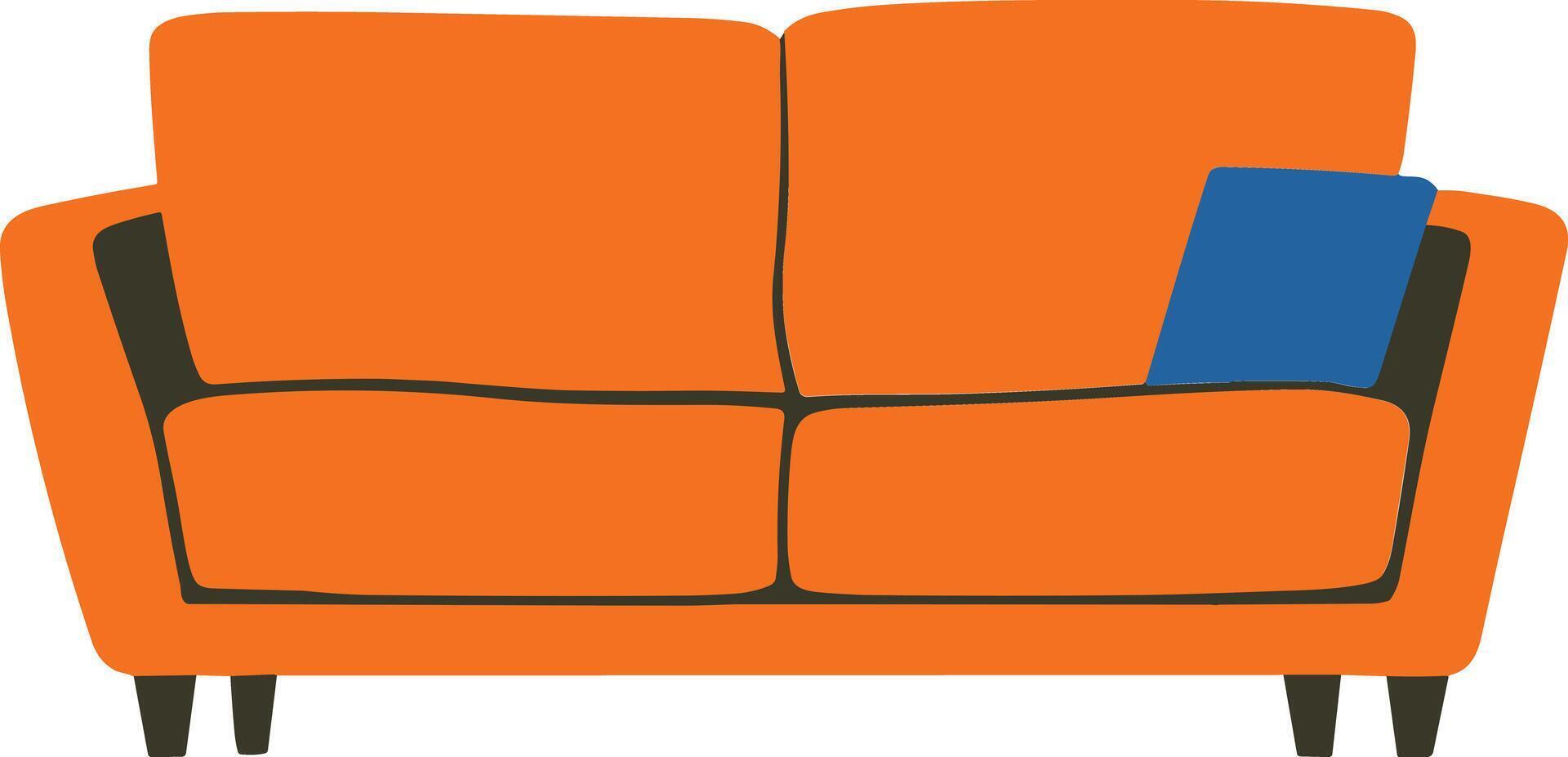 couch flat style isolate on background vector