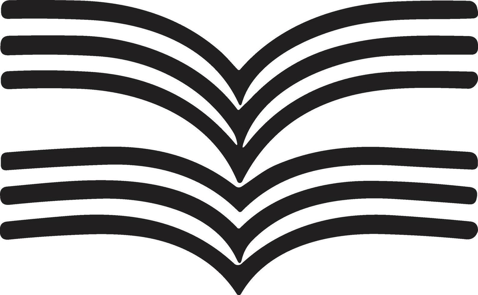 abierto libro logo o Insignia en librería concepto en Clásico o retro estilo vector