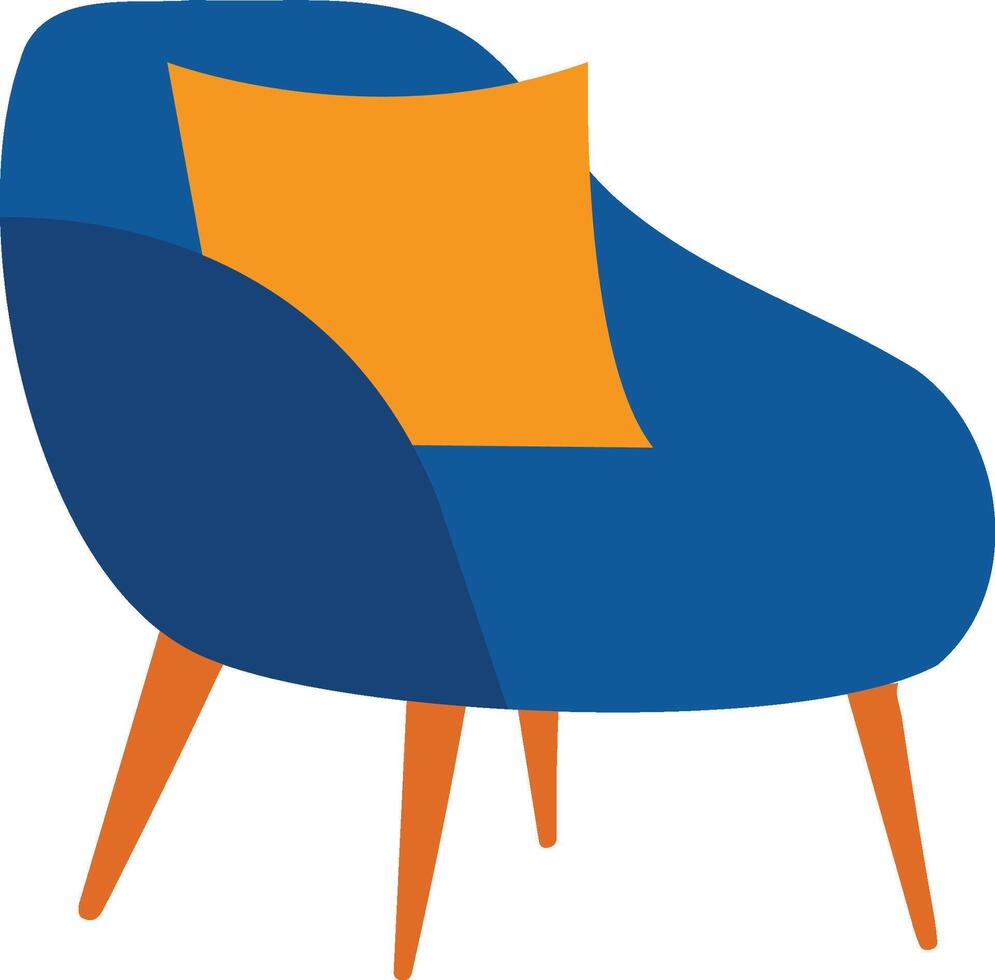 chair flat style isolated on background vector