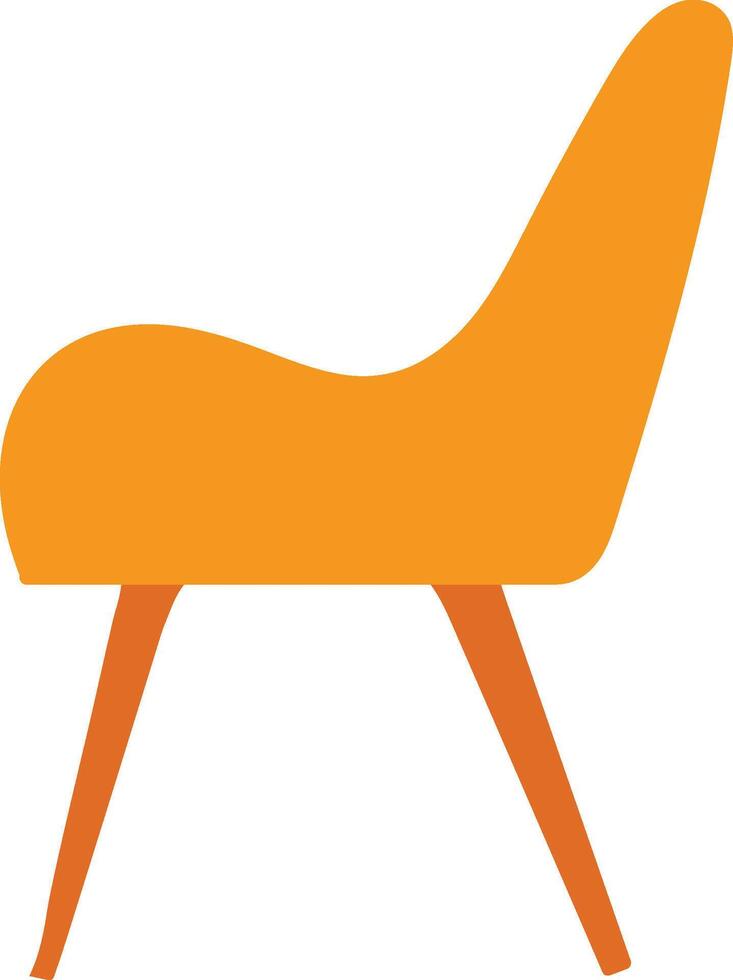 chair flat style isolated on background vector