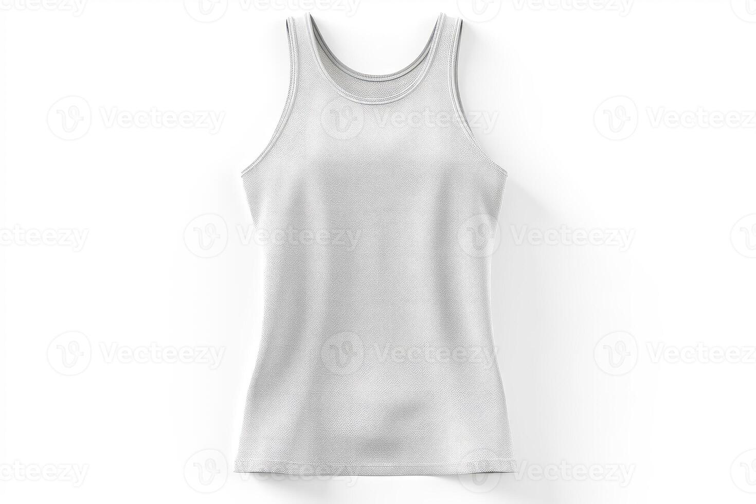 AI generated Blank white t-shirt mockup, template for your design photo