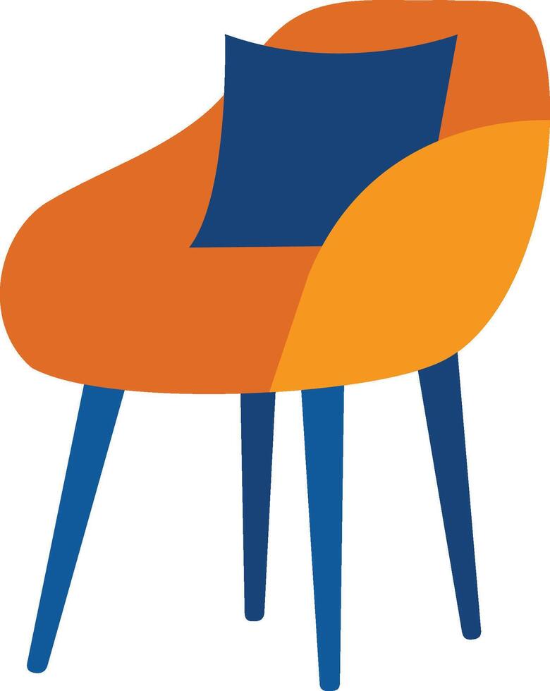 chair flat style isolated on background vector