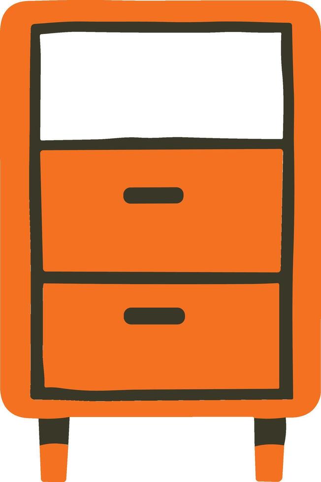 cupboard flat style isolate on background vector