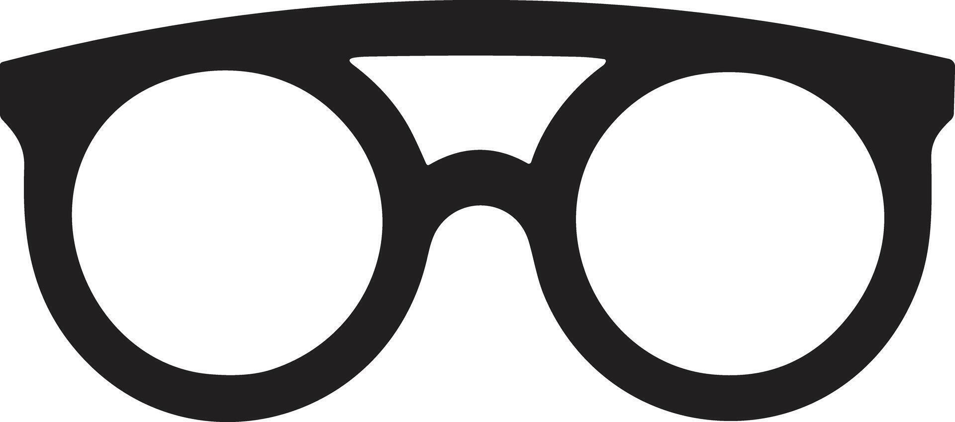 eyeglasses logo or badge in Vintage or retro style vector