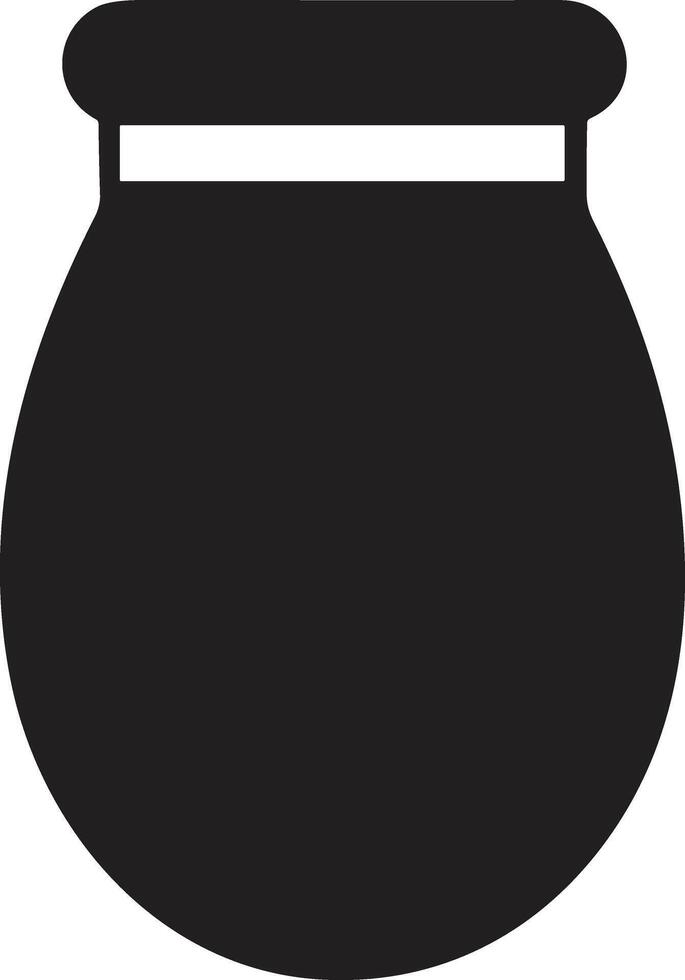 Bottle or jar logo or badge in Vintage style vector
