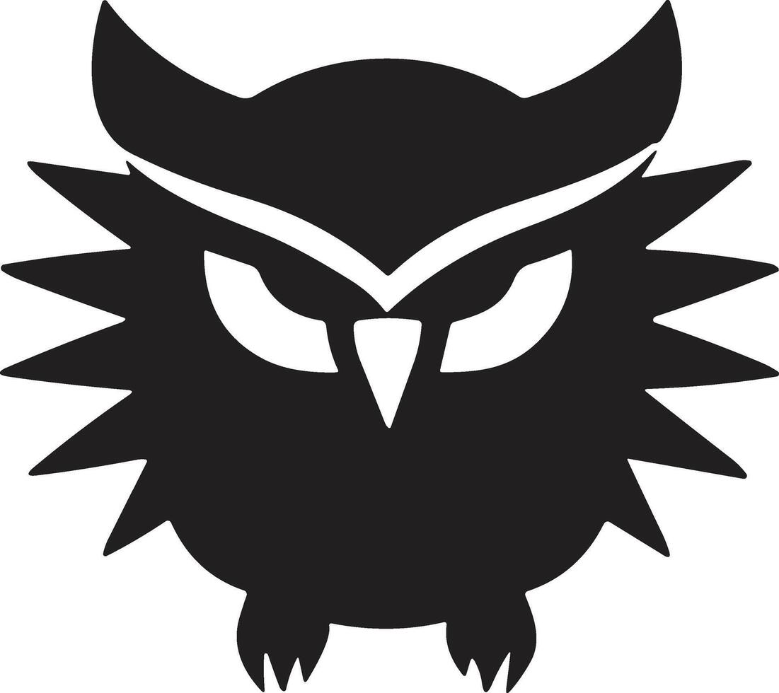Owl logo or badge in bookstore concept in Vintage or retro style vector