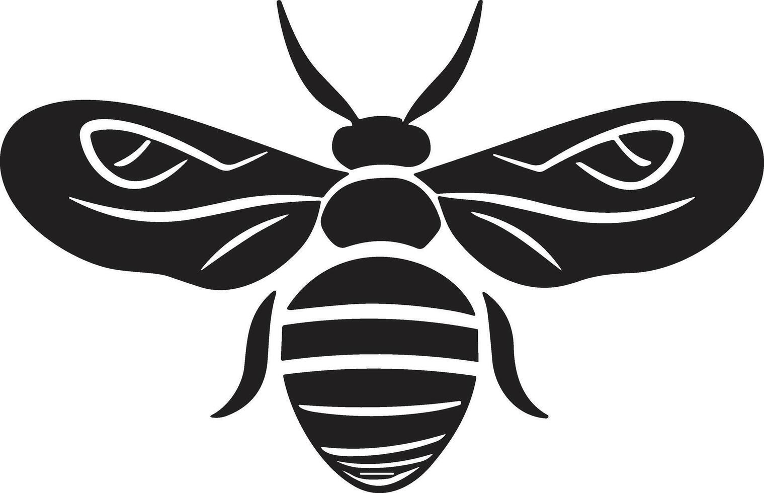 Bees and honeycombs logo or badge in Vintage style vector