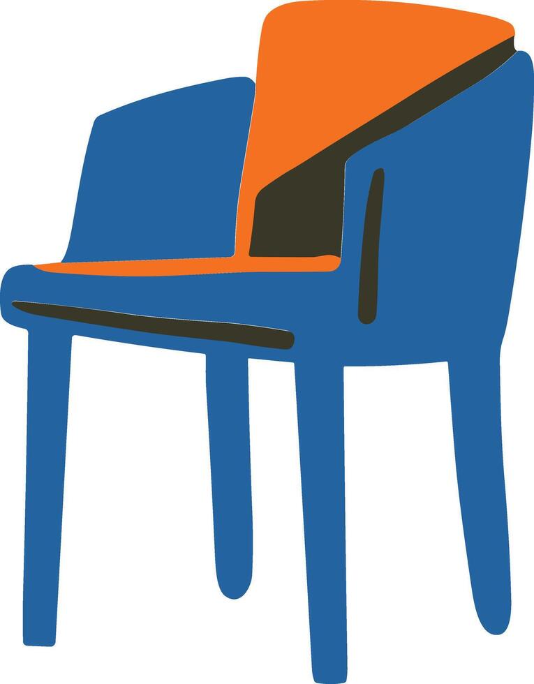 chair flat style isolate on background vector