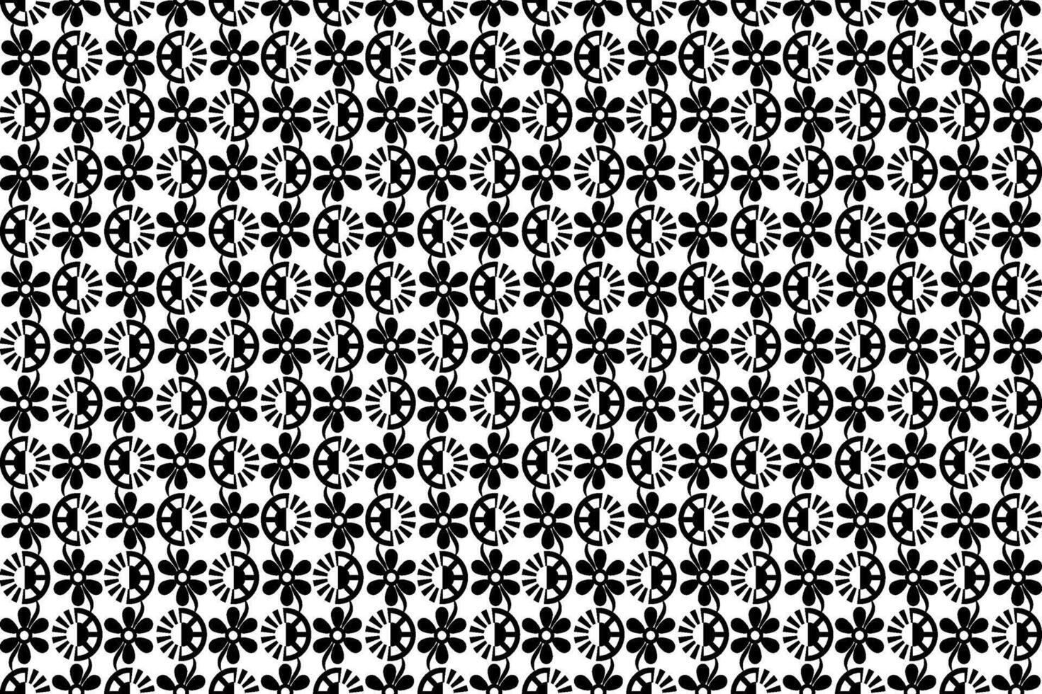 Monochrome black and white pattern. Abstract mosaic texture for fabric, print, table cloth, banner, cover, card, scarf, soft furniture, invitation, decoration, wrapping paper, interior, wallpaper. vector